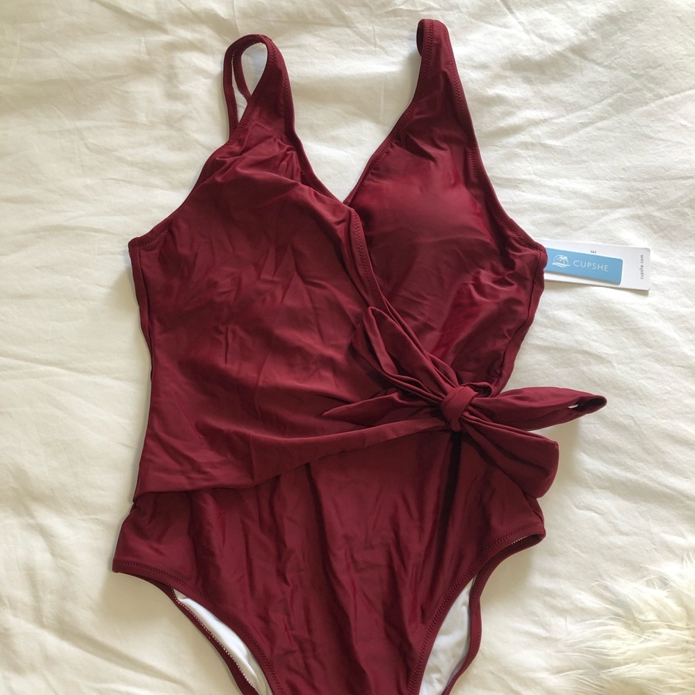 Cupshe Wrap Tie Bathing Suit